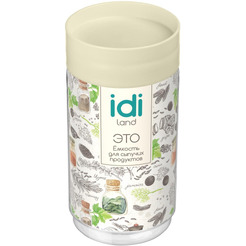 Емкость для сыпучих продуктов  IDILAND Asti 221102725/01 (светло-бежевый)