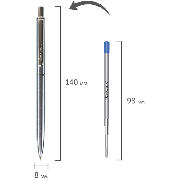 Ручка подарочная шариковая BRAUBERG Larghetto 143474