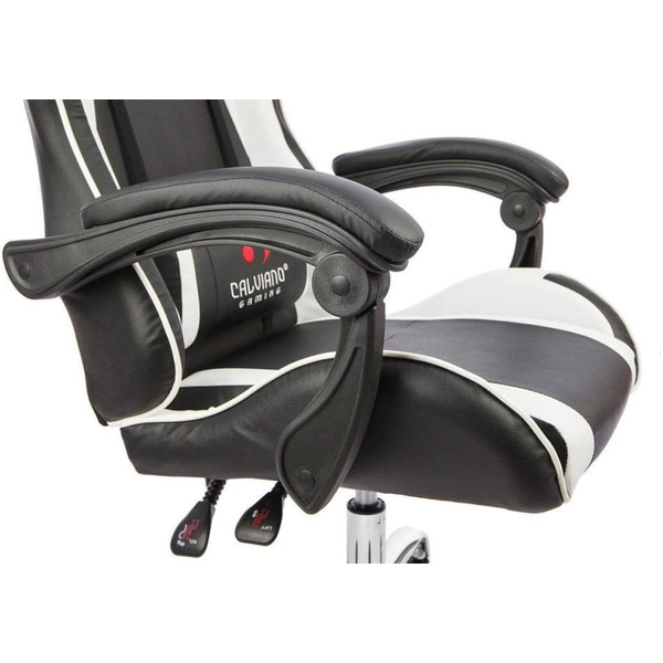 Игровое кресло Calviano Asti Ultimato (черный/белый)