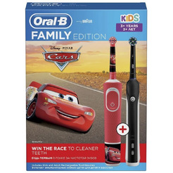 Электрическая зубная щетка Braun Oral-B Pro 1 Cross Action и Kids (D16.513.1U + D100.410.2K) 2 шт