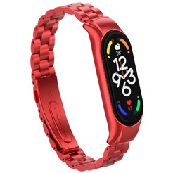 Ремешок Bingo Stainless для XIAOMI Mi Band 7 (красный)