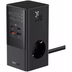 Зарядное устройство с удлинителем Baseus E00023606113-00 35W PowerCombo Cluster Black