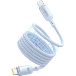 Кабель Baseus PicoGo Magnetic Liquid Silicone Fast Charging Cable USB-C to USB-C (1м, голубой)