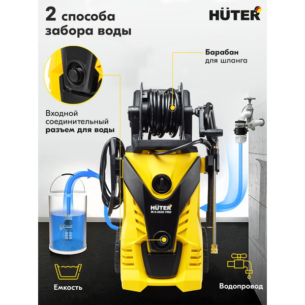 70/8/33 Минимойка Huter W-5-2600 PRO