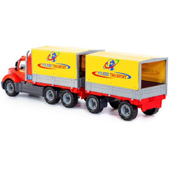 Автомобиль бортовой тентовый с прицепом Полесье 55583 Майк