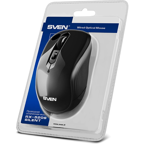 Мышь проводная SVEN  RX-520S чёрная