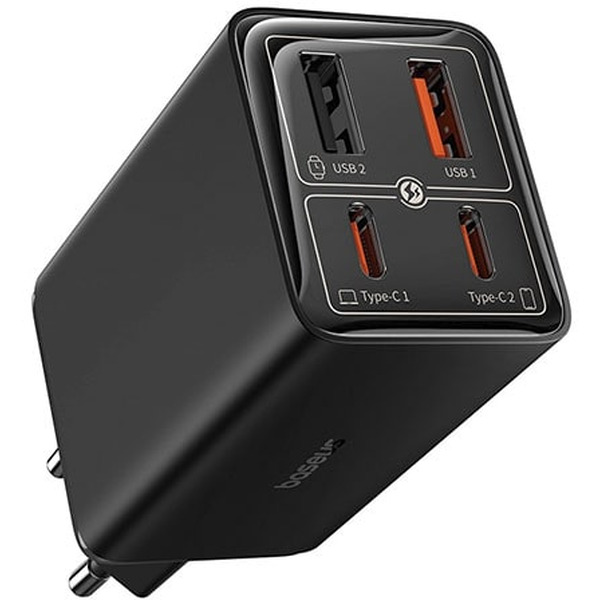 Сетевое зарядное устройство Baseus GaN6 Pro Fast Charger 2C+2U 65W P10162701113-00 (черный)