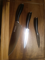 Набор ножей c разделочной доской POLARIS Stein-4BSS