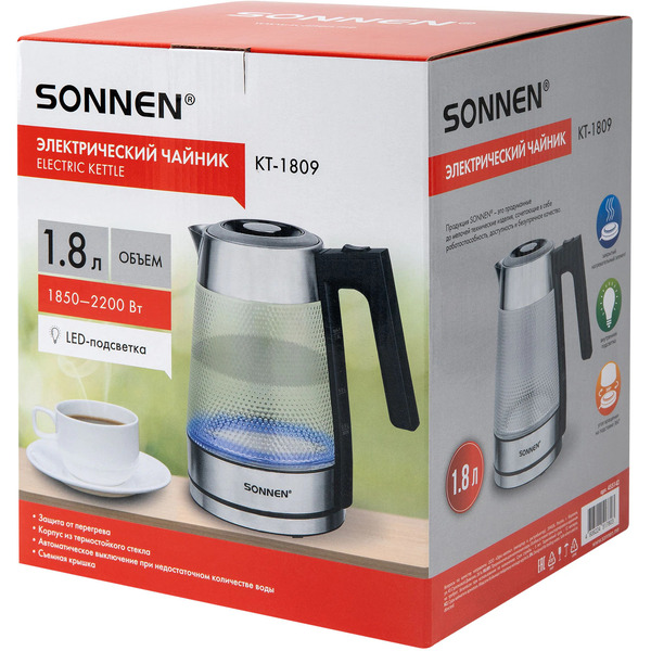 Чайник электрический SONNEN KT-1809