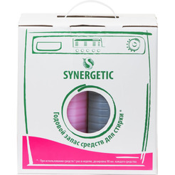 Набор средств для стирки Synergetic 122500 (средство д/стирки белья 5л + кондиционер д/белья 5л)