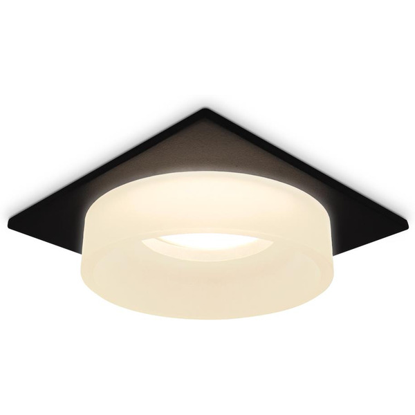 Точечный светильник Ambrella light TN1316 SBK/FR (черный песок/белый матовый)