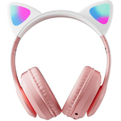 Наушники с ушками MIRU Cat EP-W10 (розовый)