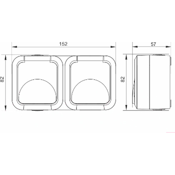 Розетка IEK  Tors TS-R26-16-55-G-K41