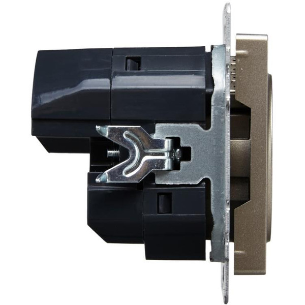 Розетка IEK Brite BR-R14-16-U21-D21-K37