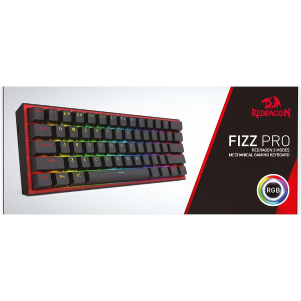 Клавиатура Redragon Fizz Pro 70666 (черный/красный)