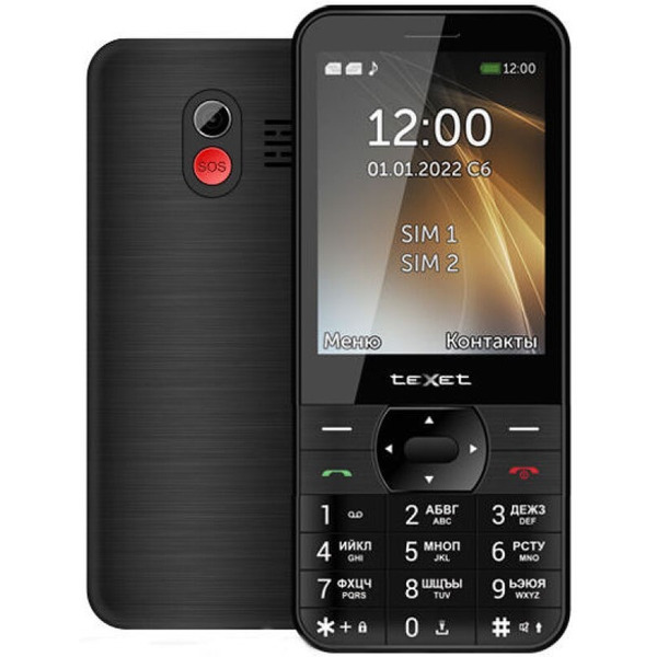 Сотовый телефон Texet TM-423 (+ЗУ WC-111) черный