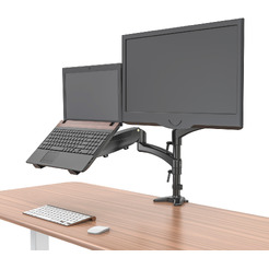 Кронштейн для монитора/ноутбука Cactus CS-VM-LH08-BK