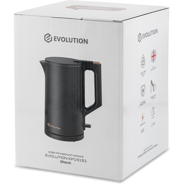 Электрический чайник Evolution KP15151B (черный)