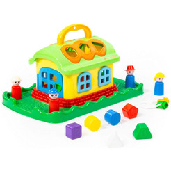 Сортер Полесье Сказочный домик на лужайке (в сеточке)