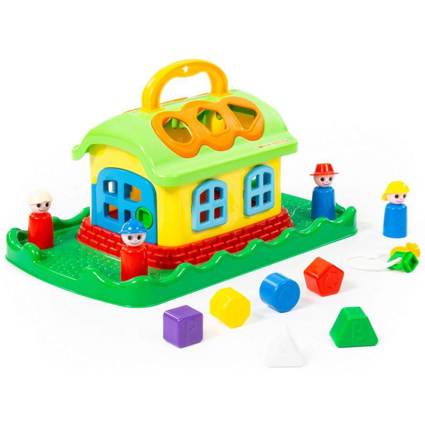 Сортер Полесье Сказочный домик на лужайке (в сеточке)