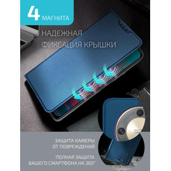 Чехол книга AKAMI Book case series для Honor X9b Синий (33590)