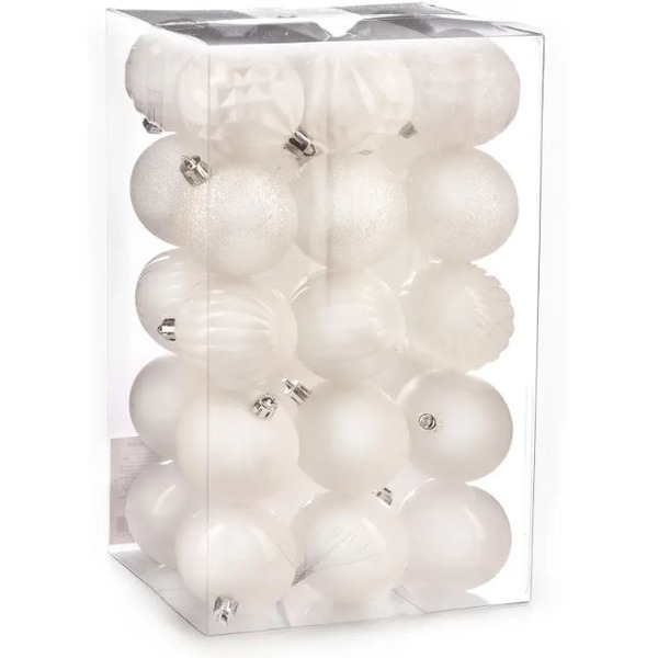 Набор новогодних шаров Ausini B8028WT