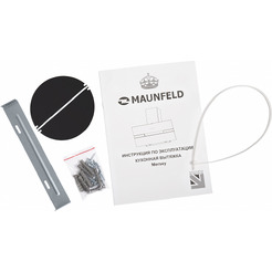 Кухонная вытяжка MAUNFELD Mersey 90 (нержавеющая сталь\белое стекло)