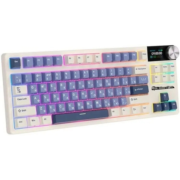 Клавиатура Royal Kludge RK S85 Horizon Blue (Beige switch)