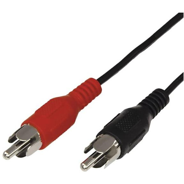 Шнур REXANT 17-0106 (2 RCA - 2 RCA, 5м, черный)