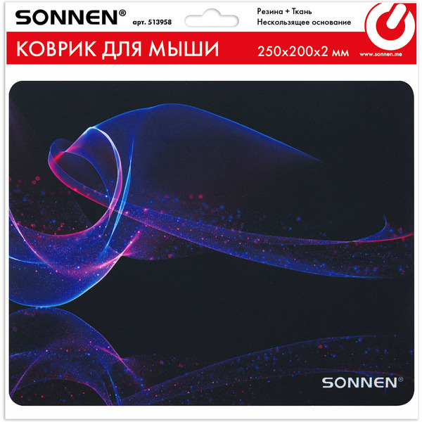 Коврик для мыши Sonnen NEON WAVE 513958