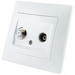 Розетка телевизионная TDM Electric Лама SQ1815-0020