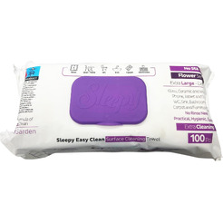 Влажные салфетки для уборки SLEEPY Orchid Garden, 100 шт