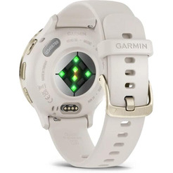 Умные часы Garmin Venu 3S (слоновая кость, с силиконовым ремешком)