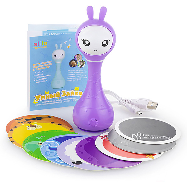 Интерактивная игрушка Alilo Умный зайка R1 60405 (фиолетовый)