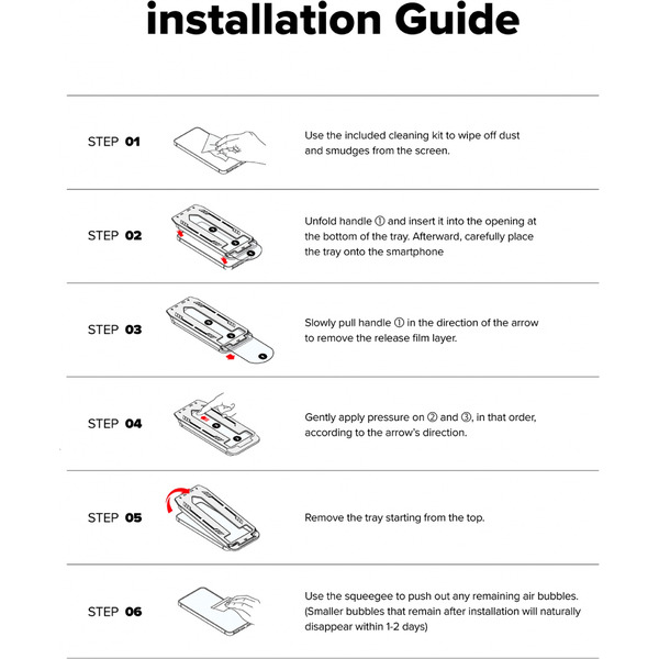 Защитное стекло Ringke EASY SLIDE 2шт для Pixel 9a