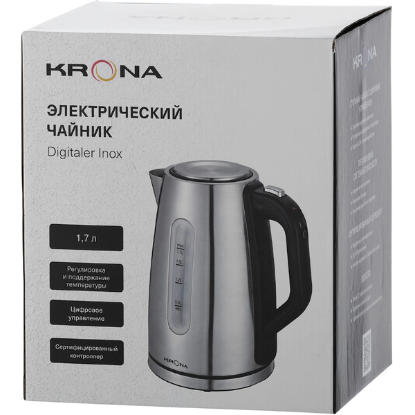Электрический чайник Krona Digitaler Inox 1,7л (KRWK02)