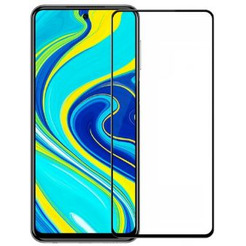 Защитное стекло CASE 3D для Xiaomi Redmi Note 9 Pro / Redmi Note 9S (черный глянец)