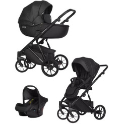 Детская универсальная коляска Riko Montana Ecco 3 в 1 (12/черный)
