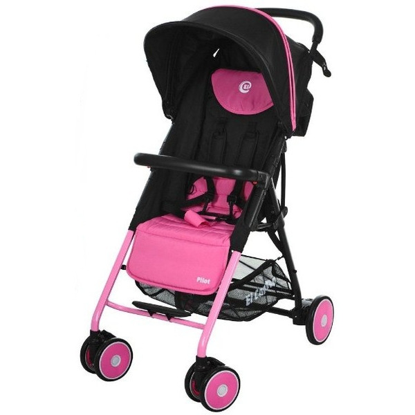 Коляска EL Camino Pilot (черный/розовый)
