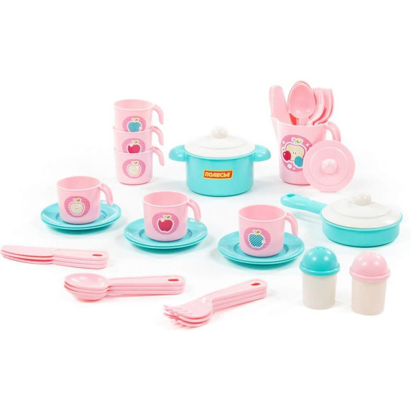 Набор игрушечной посуды Полесье Настенька 79961 (на 6 персон)