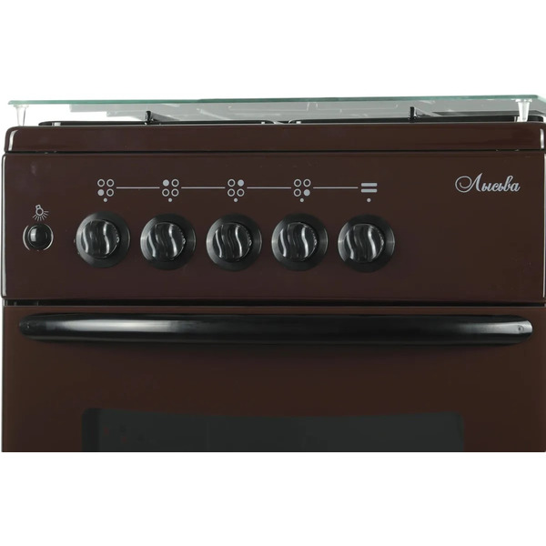 Плита газовая Лысьва ГП 400 М2С-2у (коричневый, стеклянная крышка)