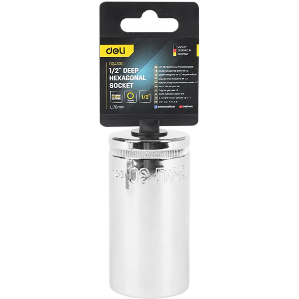 Головка торцевая шестигранная Deli EDQ4330