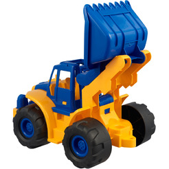 Трактор Нордпласт Богатырь с грейдером 99 (синий/желтый)