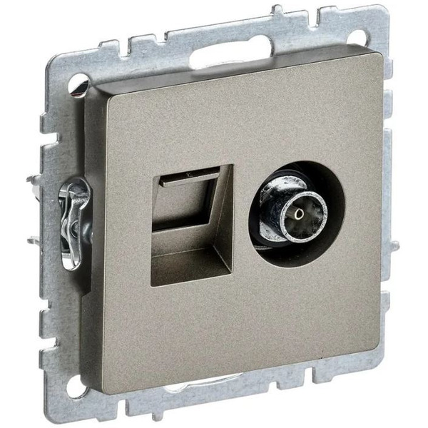 Розетка телевизионная IEK Brite РТВ/РК12-БрШ