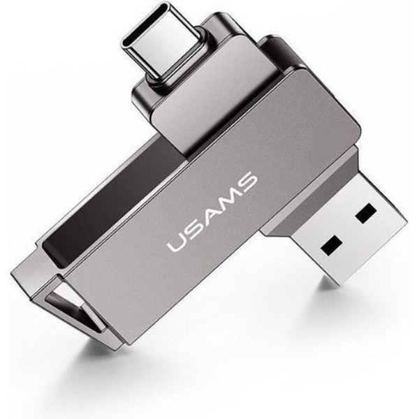 USB Flash Usams Type-C+USB3.0 Rotatable High Speed Flash Drive 64GB (ZB200UP01)