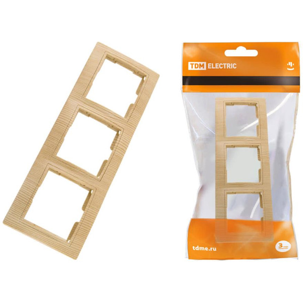 Рамка TDM Electric Таймыр ЭКО SQ1814-0228 (сосна)