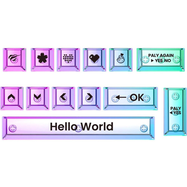 Набор кейкапов Havit KC009 (Прозрачный) 13 шт