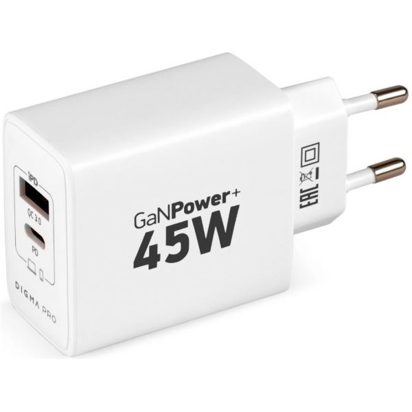 Зарядное устройство Digma Pro DPW4A (белый)