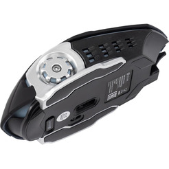 Мышь OKLICK 770GW (черный/серебристый)