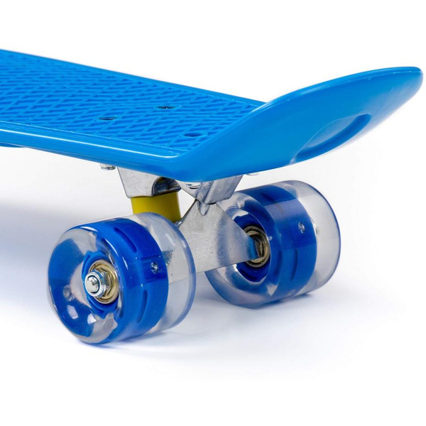 Доска роликовая Полесье 89359 (66 см) синяя с синими колёсами